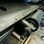 Leidingen langs de veerpot