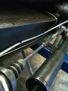 Leidingen en de schokdemper